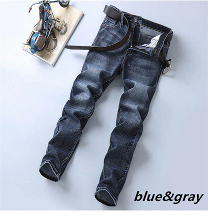 STRETCH STRAIGHT SLIM FIT MEN'S JEANS (PACK OF 2)