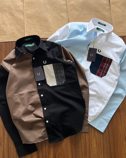 Men’s Premium Cotton Designer Shirt – Pack of 2