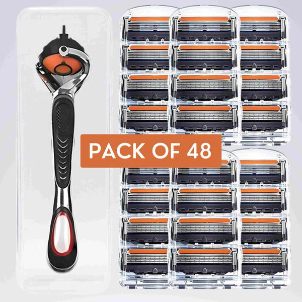 48 in 1 Precision Razor Blade Shaving Razor | No Cuts Tech - Image 4