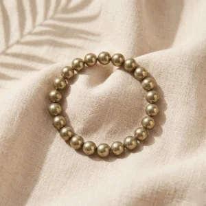 Unisex Golden Pyrite Money Magnet Bracelet for Wealth & Prosperity
