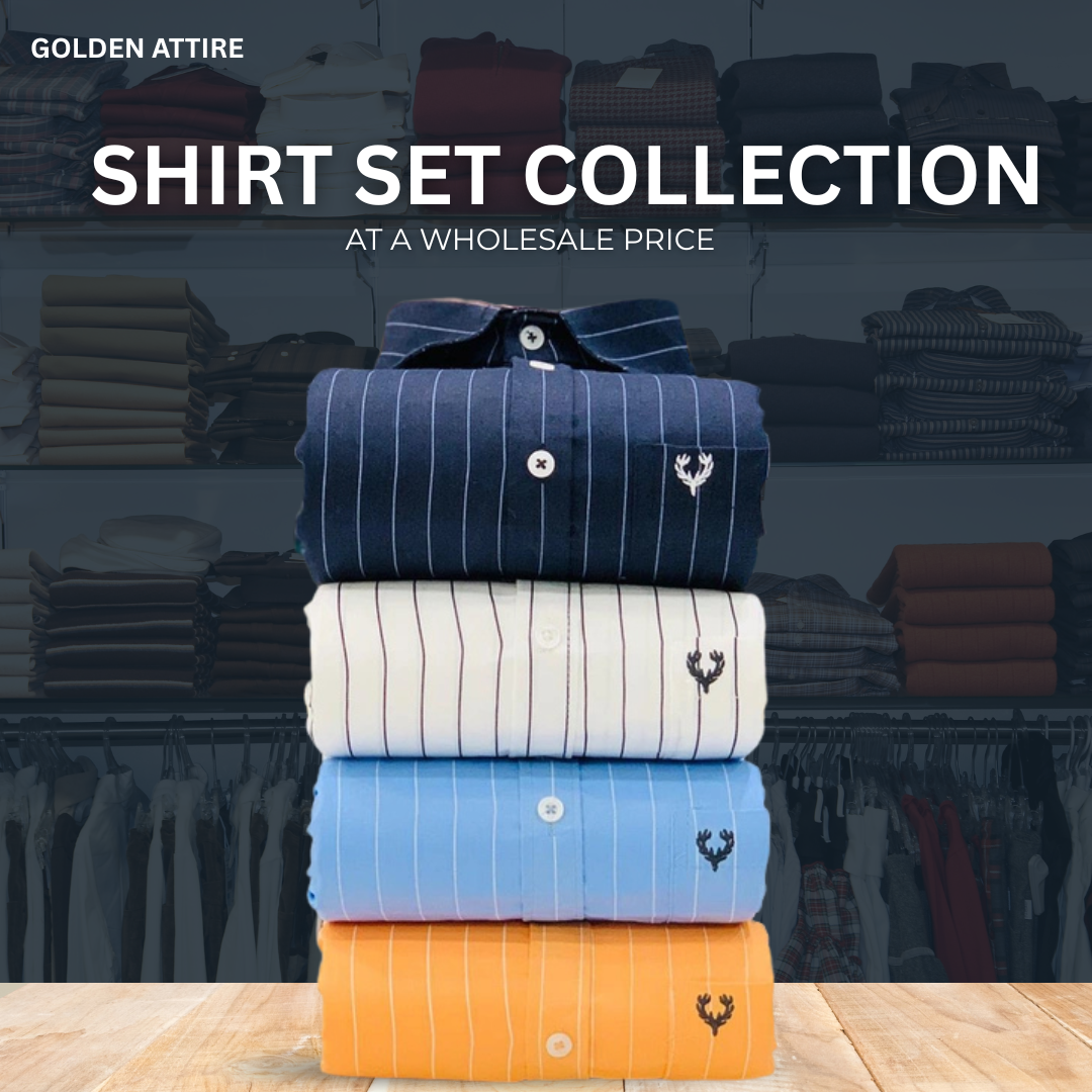 Branded Dailywear Formal Line Shirt Collection (Combo of 4)
