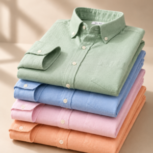 Everyday Cotton Shirts Mint, Sky Blue, Baby Pink & Peach | Pack of 4