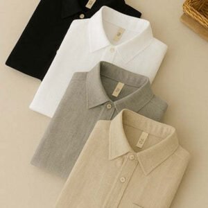 Branded Dailywear Men's Premium Linen Shirts (Combo Of 4)