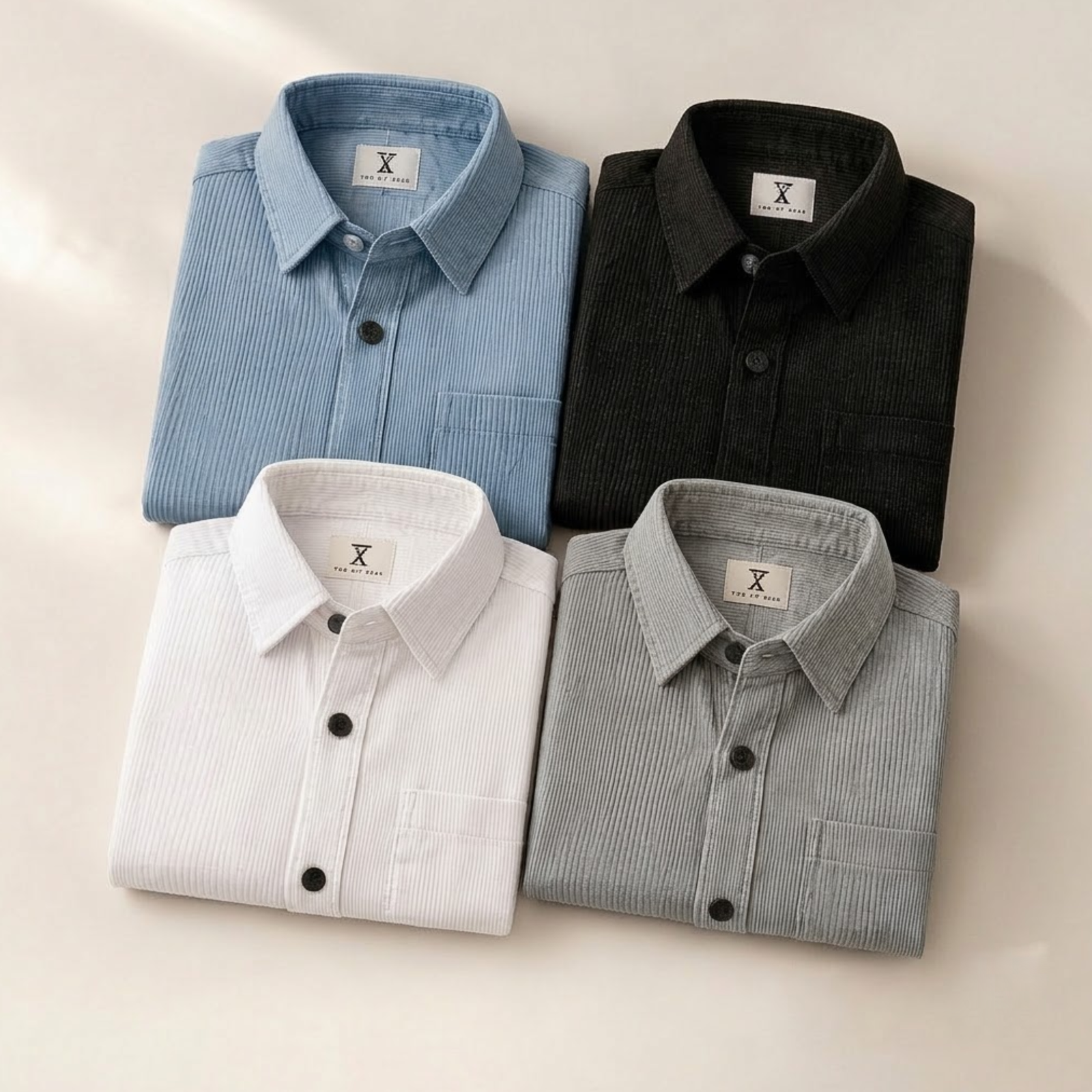Alpha Men's Striped Shirt (Pack of 4)